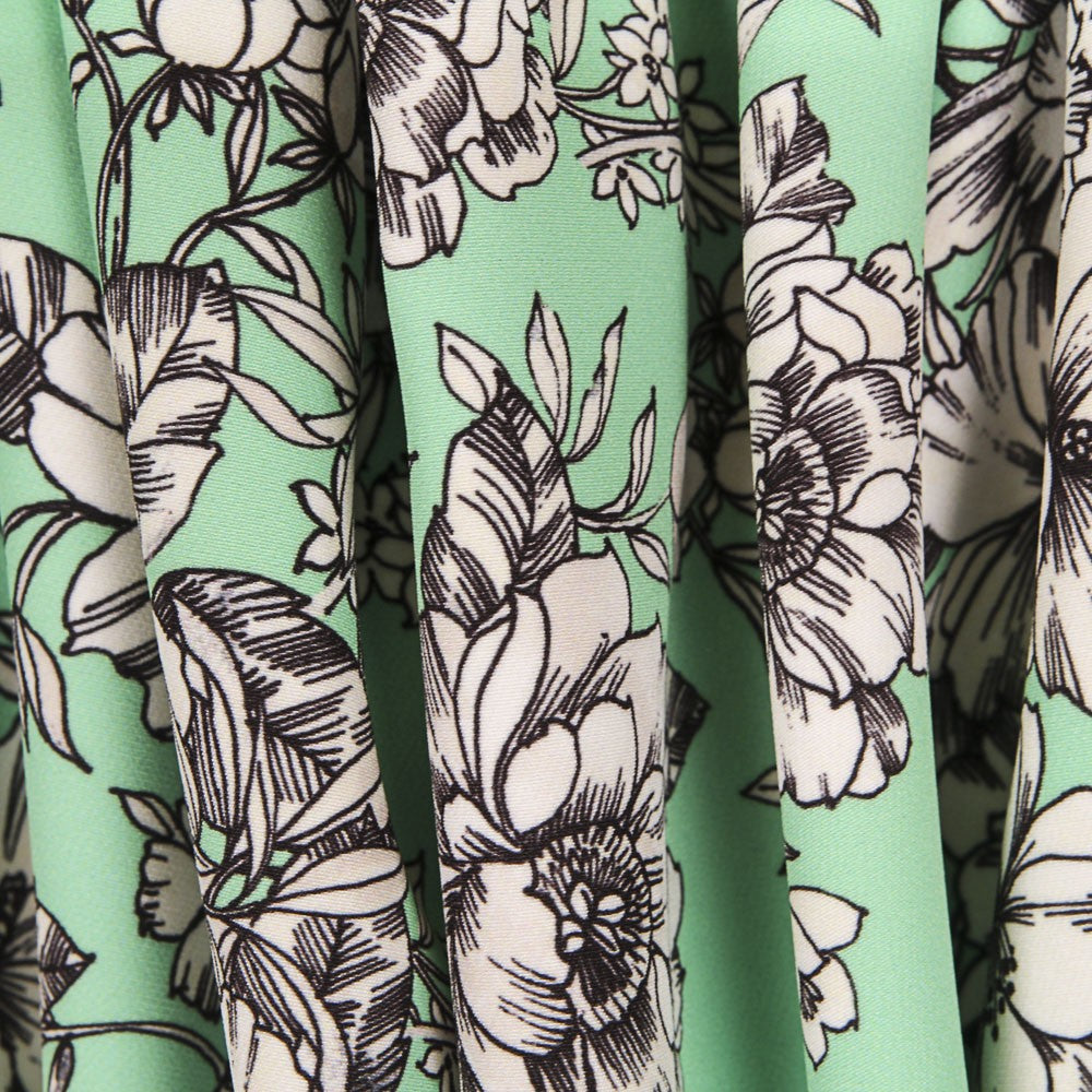 Sergé Élastique Vintage Vert - Ribes y Casals