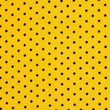 Sergé Stretch Pois Jaune Ocre 4mm - Ribes y Casals