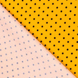 Sergé Stretch Pois Jaune Ocre 4mm - Ribes y Casals