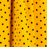 Sergé Stretch Pois Jaune Ocre 4mm - Ribes y Casals