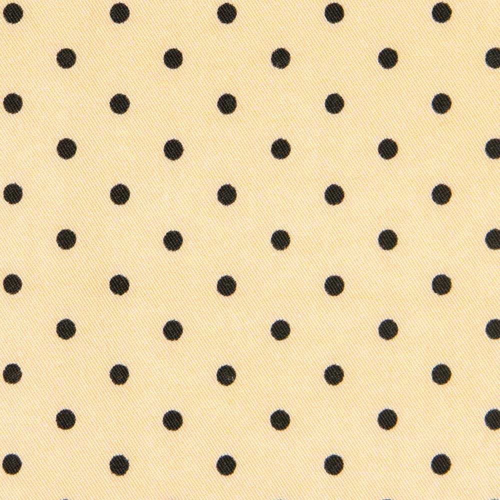 Sergé Stretch Pois Beige 4mm - Ribes y Casals
