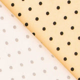 Sergé Stretch Pois Beige 4mm - Ribes y Casals