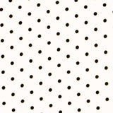 Sergé Stretch Pois Blanc 4mm - Ribes y Casals