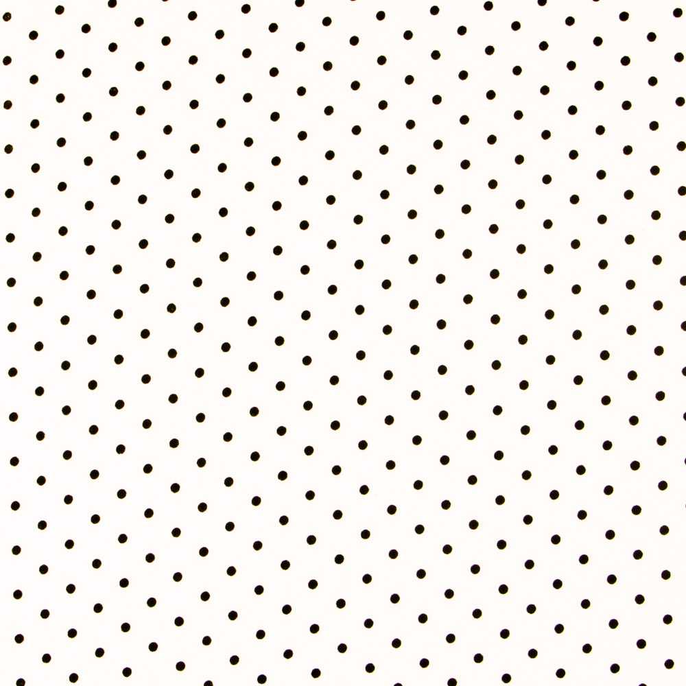Sergé Stretch Pois Blanc 4mm - Ribes y Casals