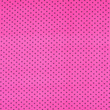 Sergé Stretch Pois Fuschia 4mm - Ribes y Casals