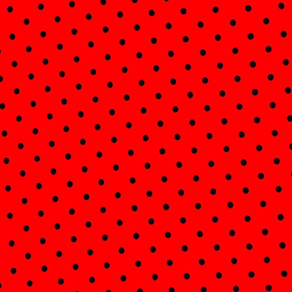 Sergé Stretch Pois Rouge 4mm - Ribes y Casals