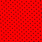 Sergé Stretch Pois Rouge 4mm - Ribes y Casals