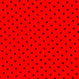 Sergé Stretch Pois Rouge 4mm - Ribes y Casals