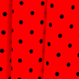 Sergé Stretch Pois Rouge 4mm - Ribes y Casals