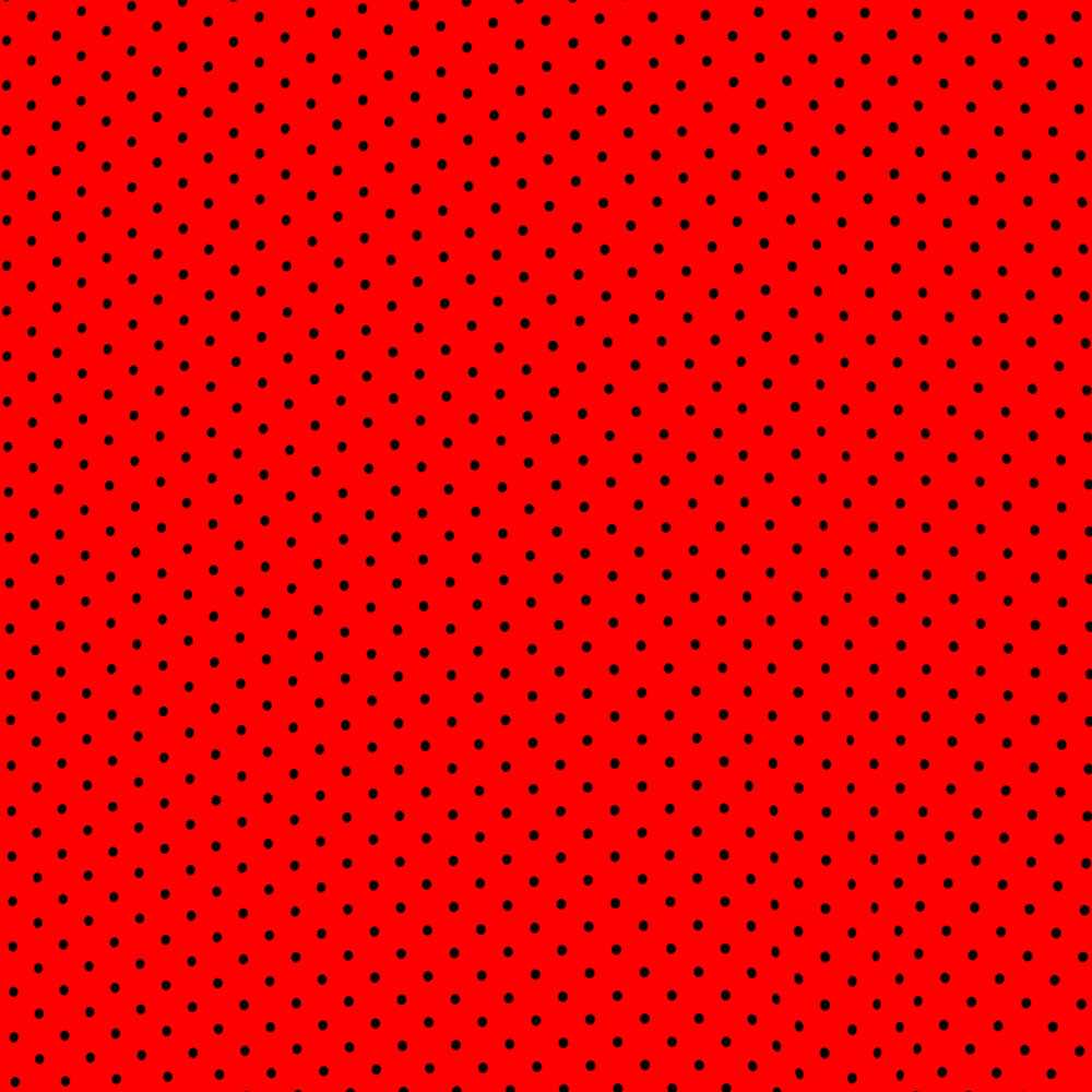Sergé Stretch Pois Rouge 4mm - Ribes y Casals