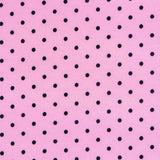 Sergé Stretch Pois Rose 4mm - Ribes y Casals