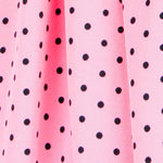 Sergé Stretch Pois Rose 4mm - Ribes y Casals