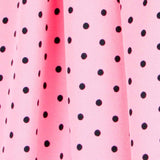 Sergé Stretch Pois Rose 4mm - Ribes y Casals