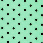 Sergé Stretch Pois Vert 4mm - Ribes y Casals