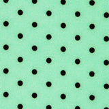Sergé Stretch Pois Vert 4mm - Ribes y Casals