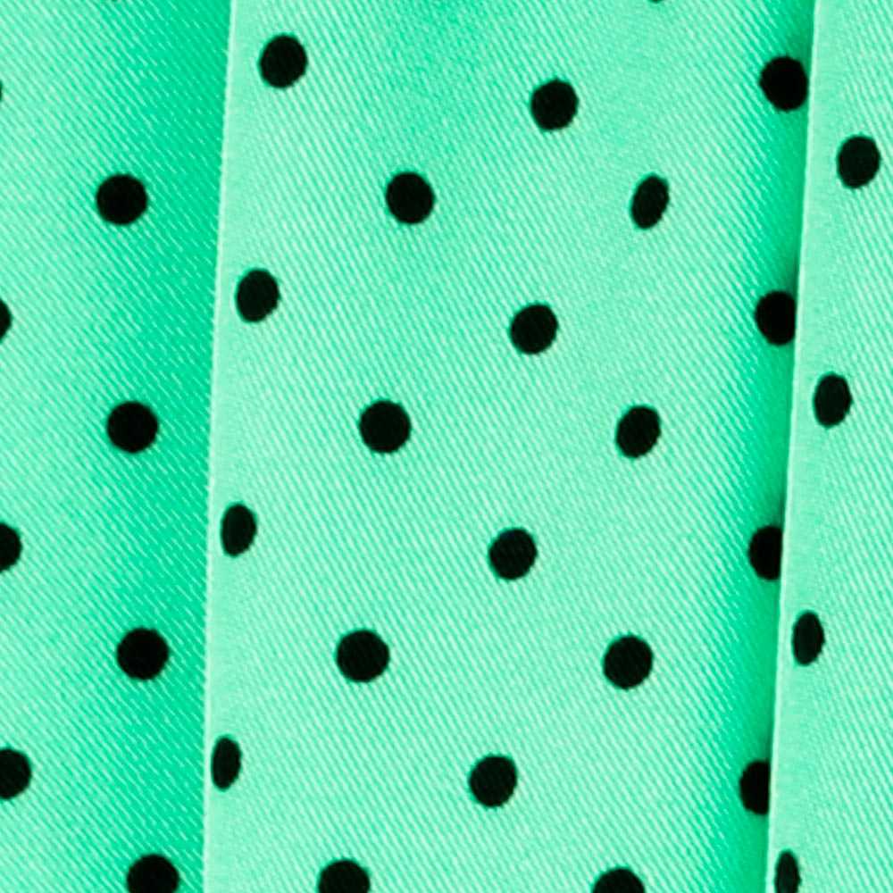 Sergé Stretch Pois Vert 4mm - Ribes y Casals