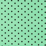 Sergé Stretch Pois Vert 4mm - Ribes y Casals