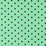 Sergé Stretch Pois Vert 4mm - Ribes y Casals