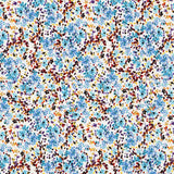 Viscose Sergé Petites Fleurs Turquoise - Ribes y Casals