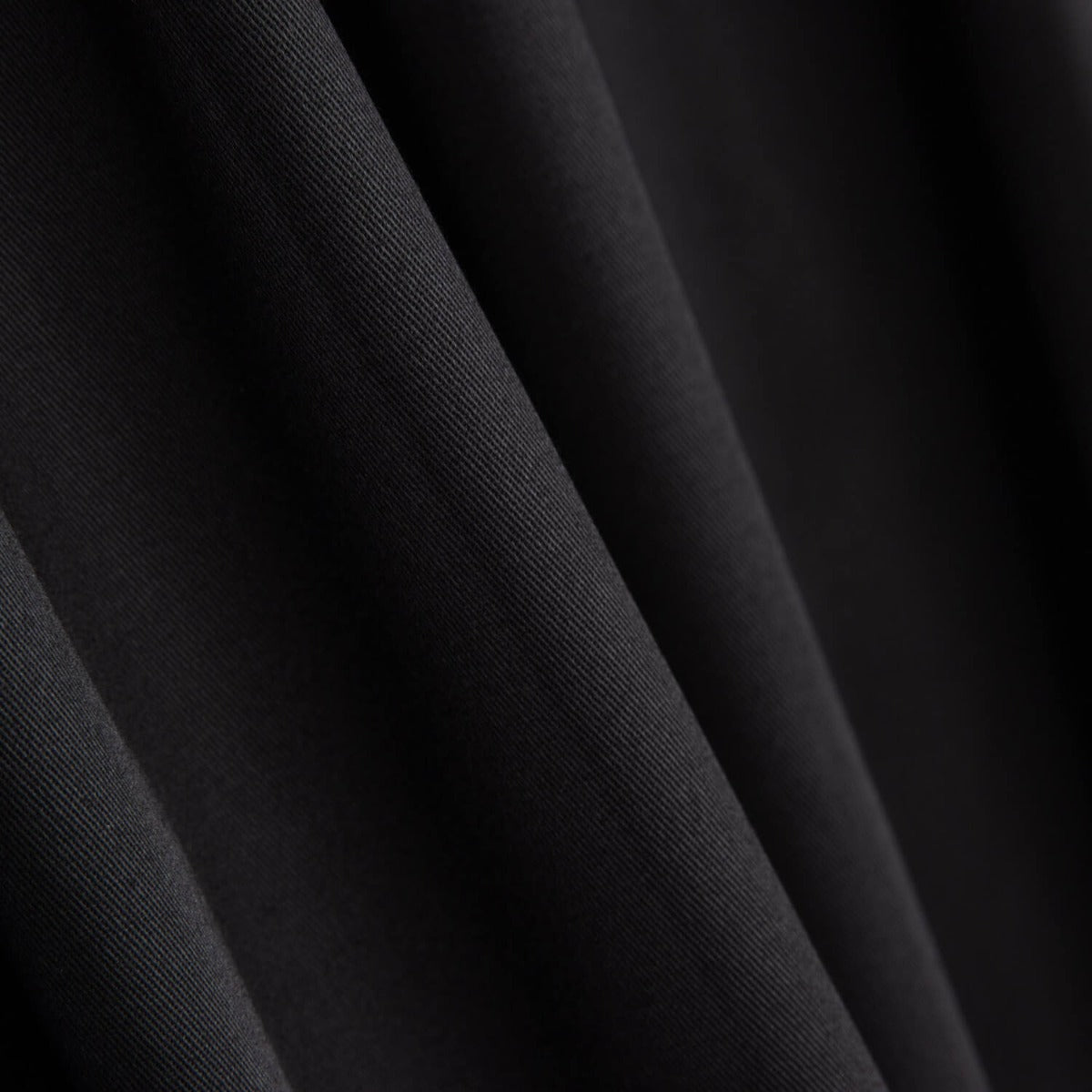 Sergé de coton extensible noir - Ribes y Casals