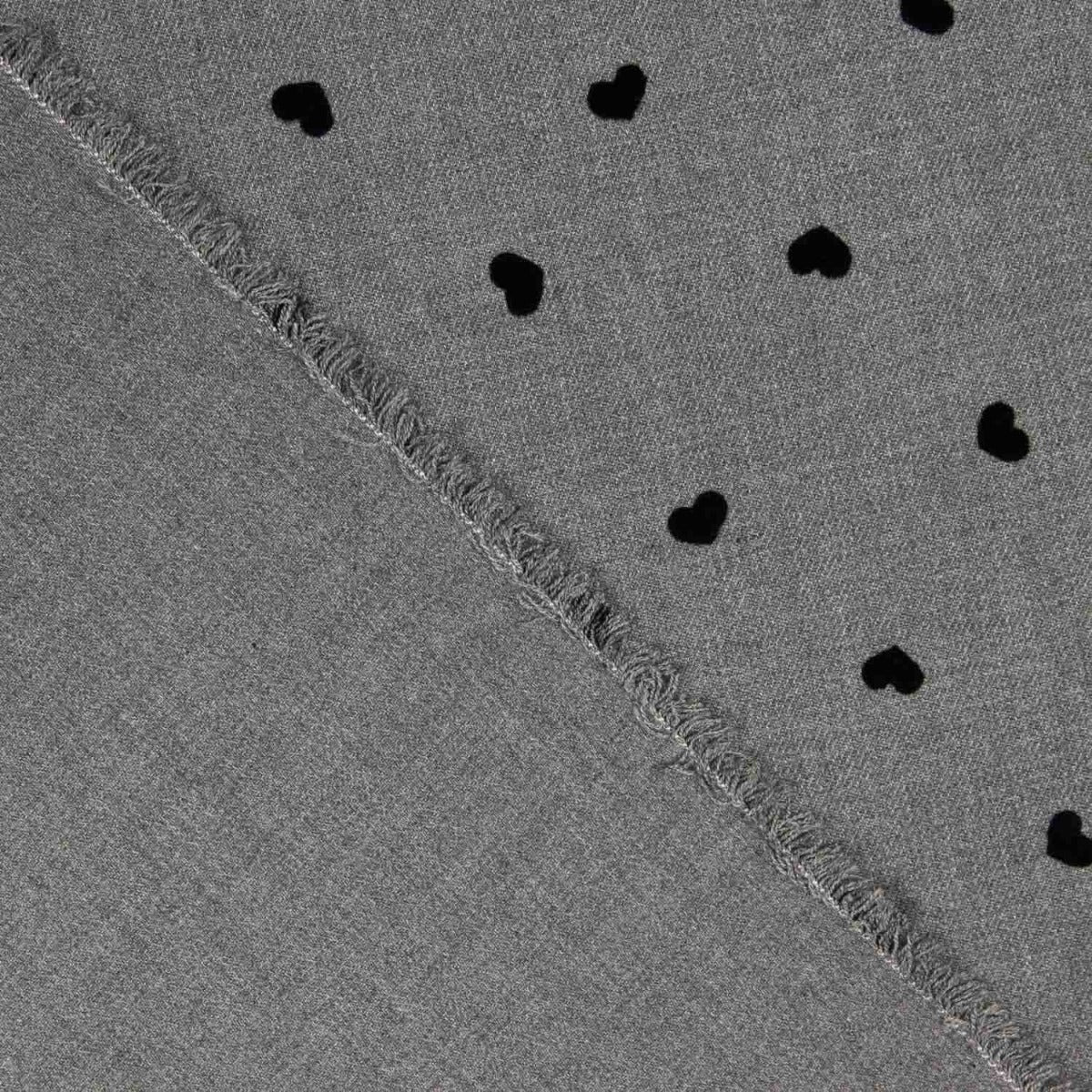 Sergé floqué cœur - Ribes y Casals