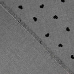 Sergé floqué cœur - Ribes y Casals