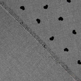 Sergé floqué cœur - Ribes y Casals