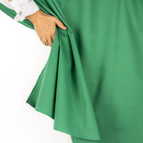 Sergé de coton extensible vert - Ribes y Casals