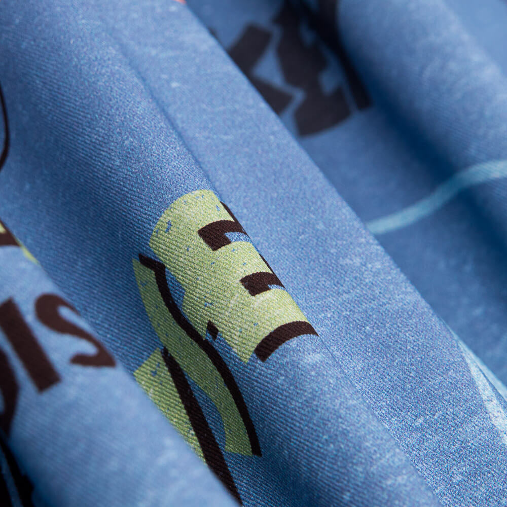 Sergé Imprimé Mickey Bleu Denim - Ribes y Casals