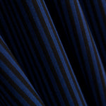 Sergé Rayé Bleu-Noir - Ribes y Casals