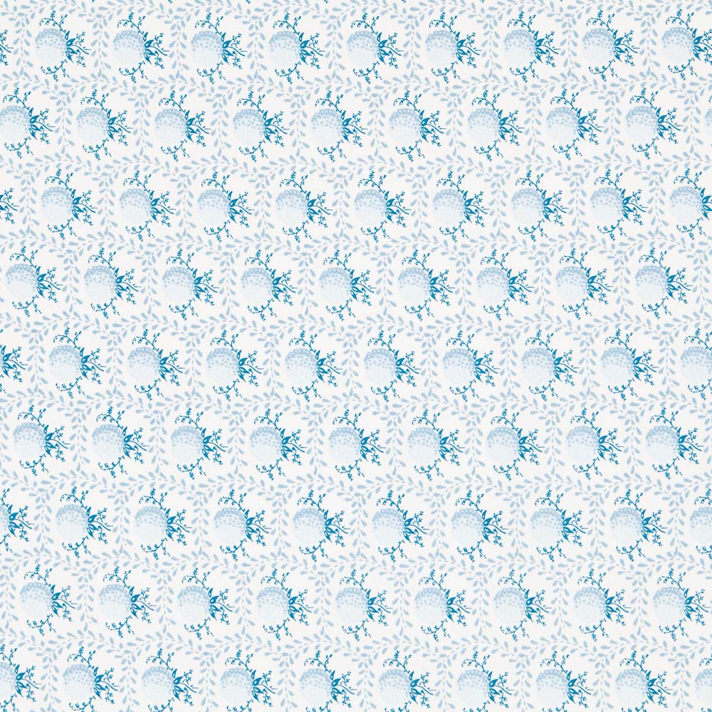 Sergé Spandex Baroque Bleu - Ribes y Casals