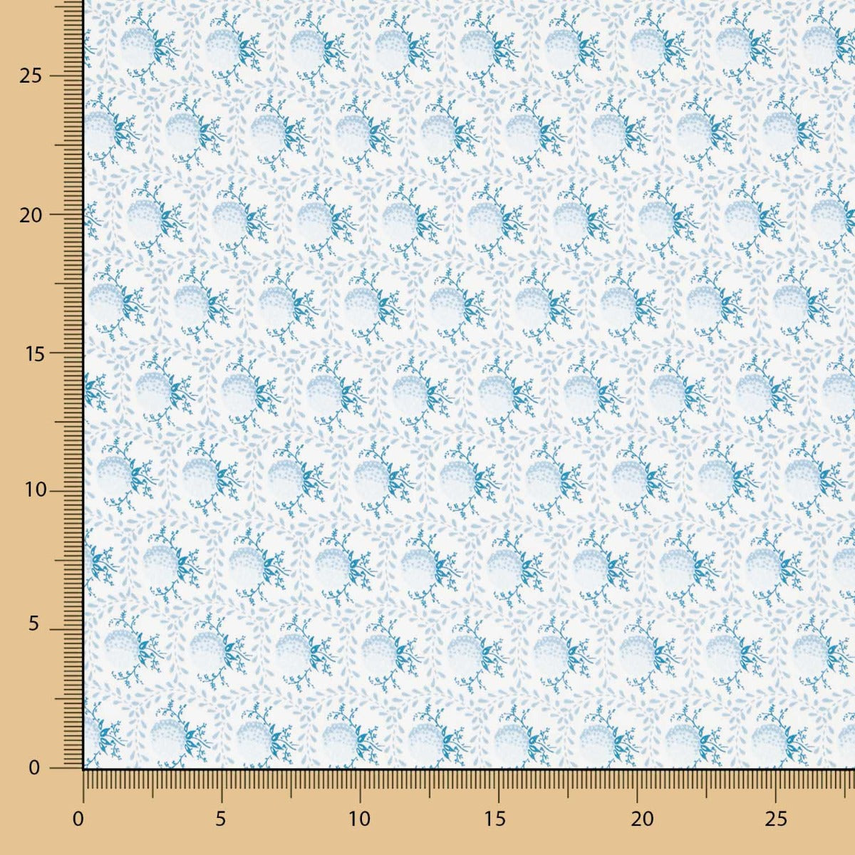 Sergé Spandex Baroque Bleu - Ribes y Casals