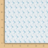 Sergé Spandex Baroque Bleu - Ribes y Casals
