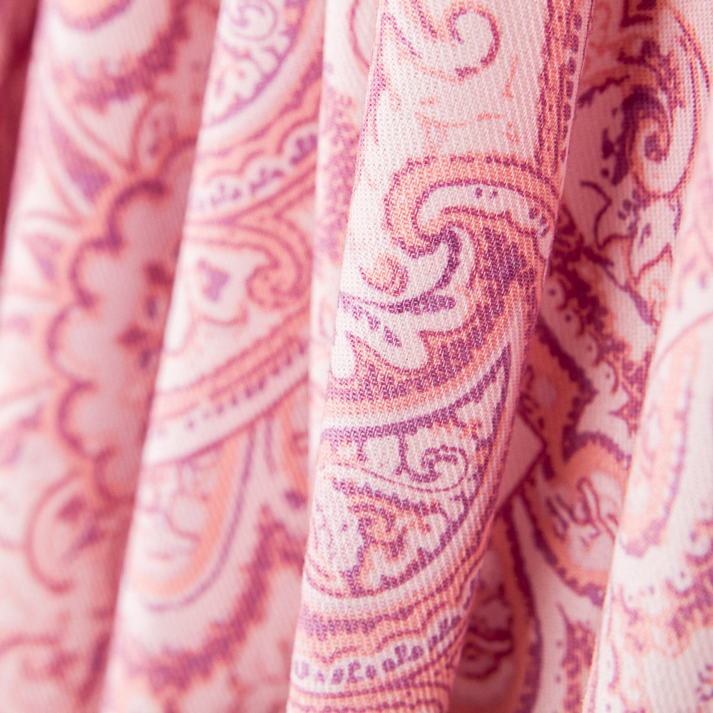 Sergé Spandex Cachemire Rose - Ribes y Casals
