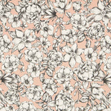 Sergé Spandex Fleurs Maquillage - Ribes y Casals