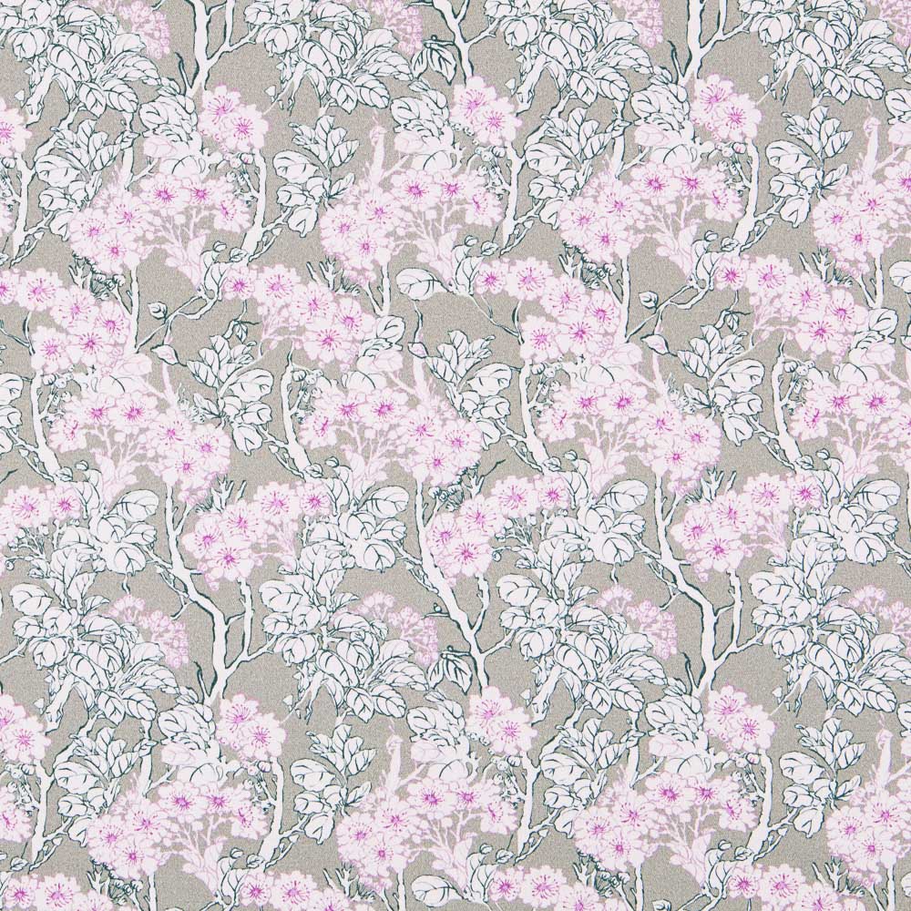 Sergé Spandex Floral Rose - Ribes y Casals
