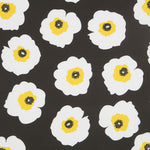 Satin Coton Maxi Fleurs Noir - Ribes y Casals