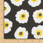Satin Coton Maxi Fleurs Noir - Ribes y Casals