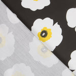 Satin Coton Maxi Fleurs Noir - Ribes y Casals