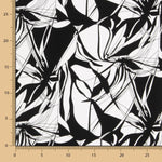 Satin Coton Imprimé Noir-Blanc - Ribes y Casals