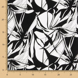 Satin Coton Imprimé Noir-Blanc - Ribes y Casals