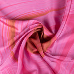 Satin Imprimé Abstrait Fuchsia - Ribes y Casals