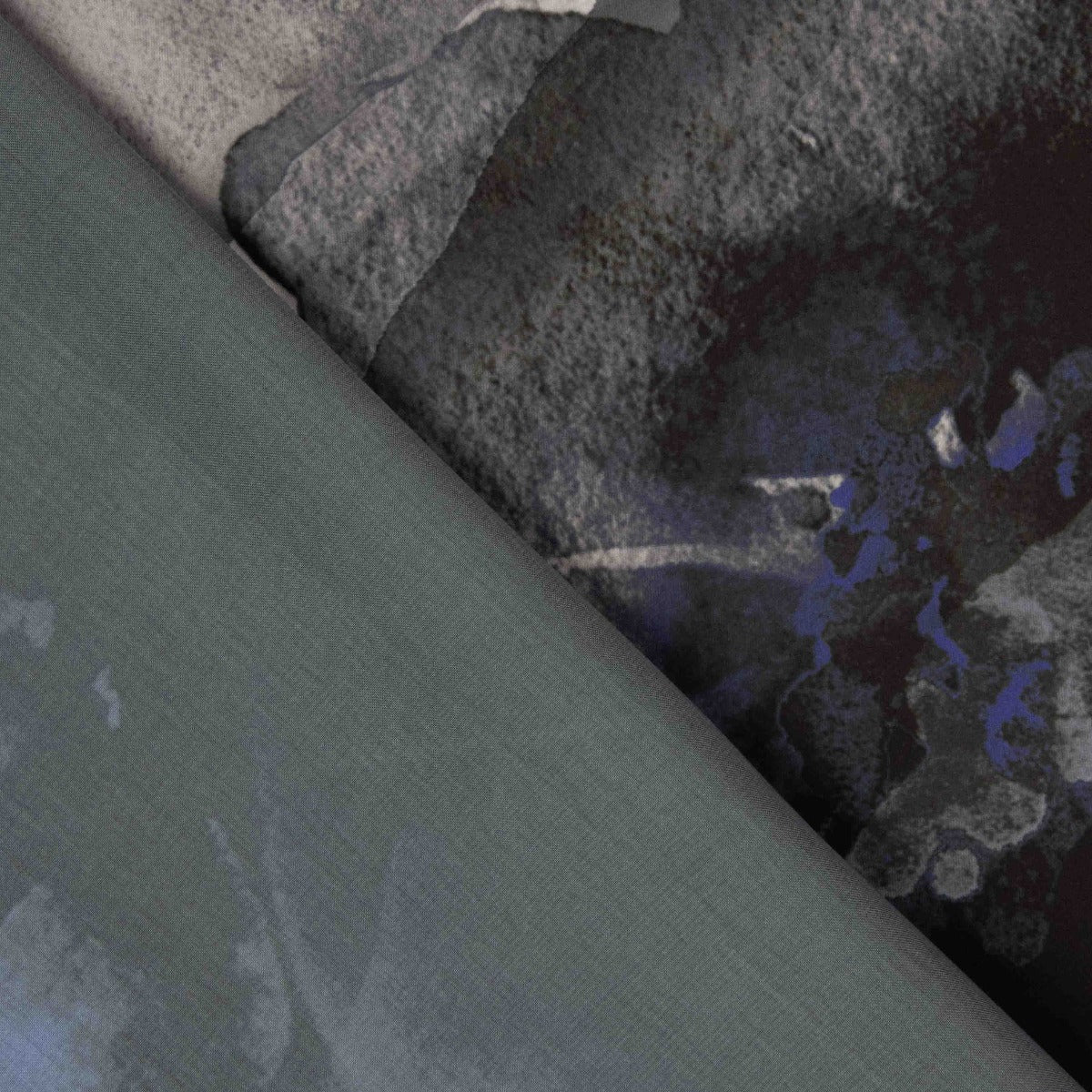 Imprimé satiné Arica bleu - Ribes y Casals