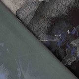 Imprimé satiné Arica bleu - Ribes y Casals