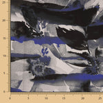 Imprimé satiné Arica bleu - Ribes y Casals