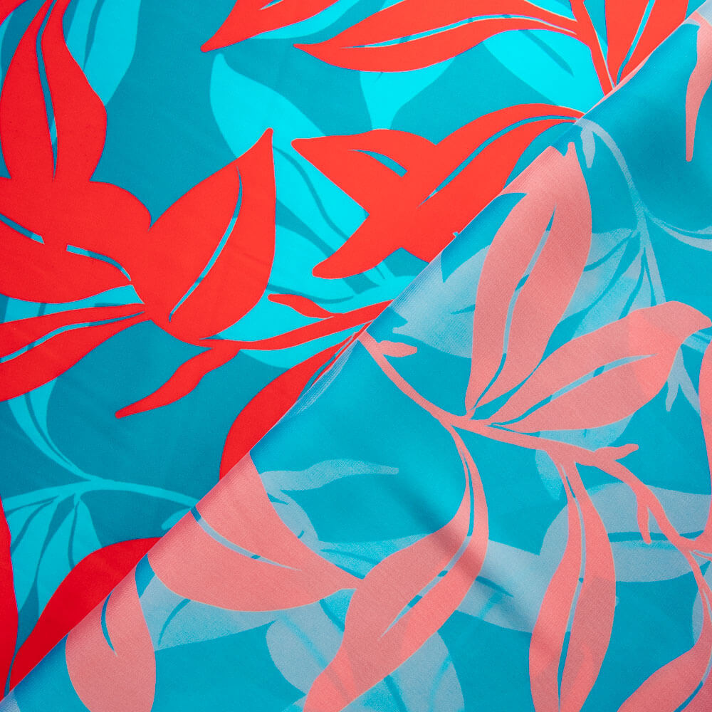 Mini satin imprimé bicolore - Ribes y Casals