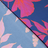 Satin imprimé bleu Bombay - Ribes y Casals