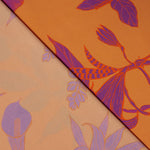 Satin imprimé orange Bombay - Ribes y Casals