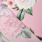 Satin Cretonne Imprimé Rose Vif - Ribes y Casals