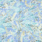 Satin Imprimé Floral Bleu Clair - Ribes y Casals